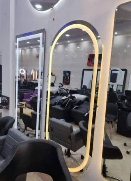 آینه دو سر کرد سندبلاست با نور مخفی